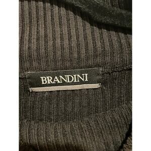 Brandini black long sleeve mock neck sweater size XL Tall